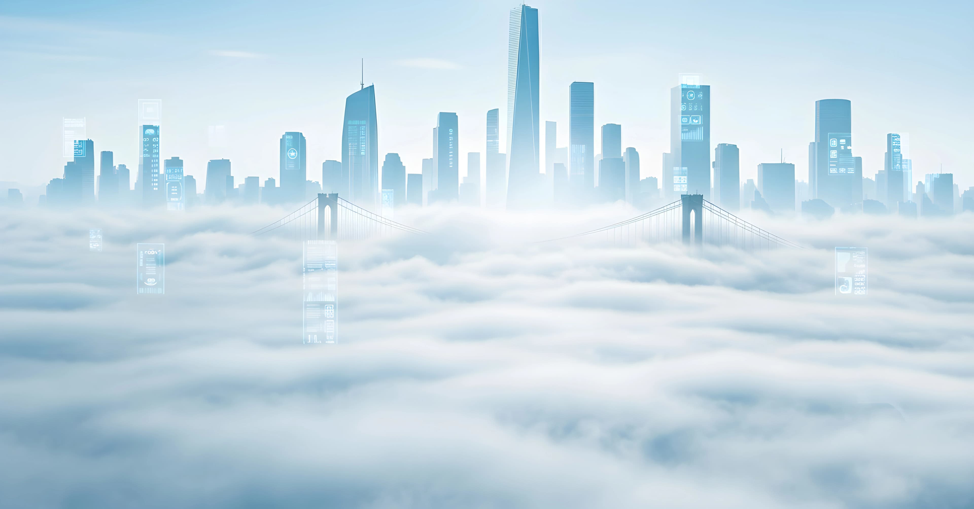 Blurred cityscape background